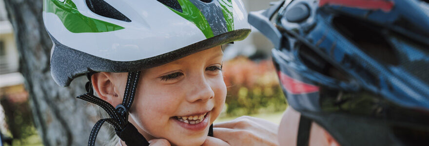 Casque moto enfant